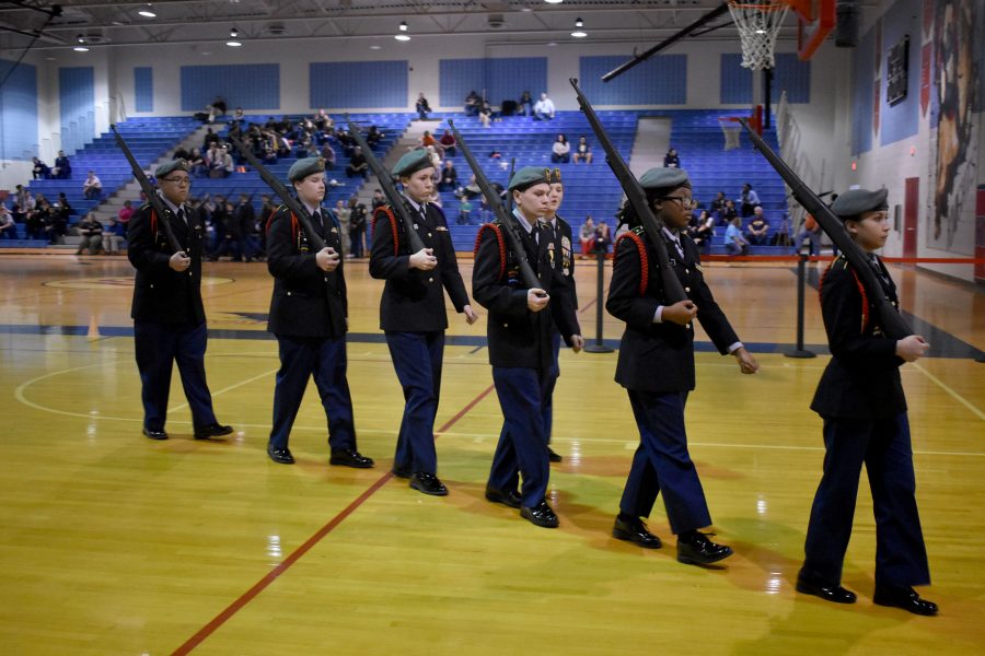 JROTC+Drills+Their+Way+Up+The+Ladder