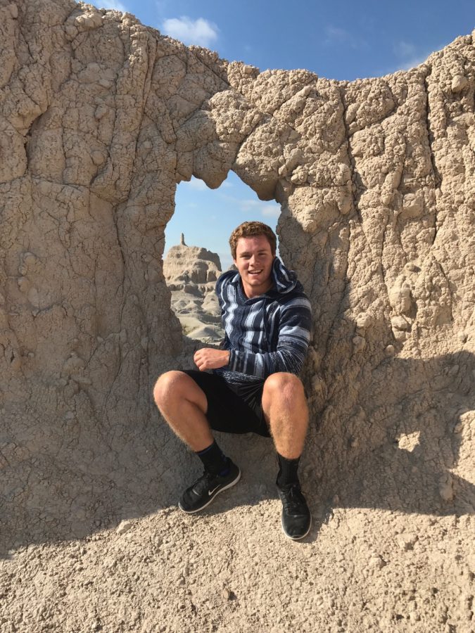 Ricks in the Badlands National Park in South Dakota.