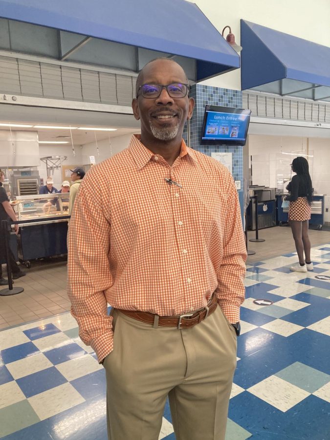 Colonial Forge Principal Mr. Daniel photographed by editor Kelli Coleman