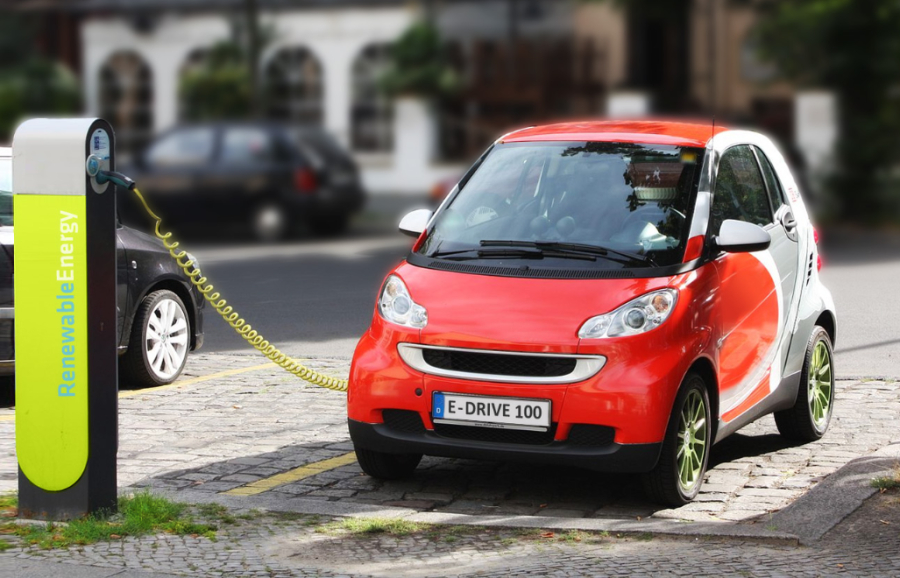 Photo of an electric car charging at a port in Germany. 2012-09-06T08:37:42Z Mmovchin 3476x2261 (3069620 Bytes)