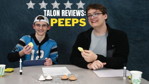 Thumbnail of the newest video review of The Talon, a review of the conventional and exotic flavors of peeps candy.